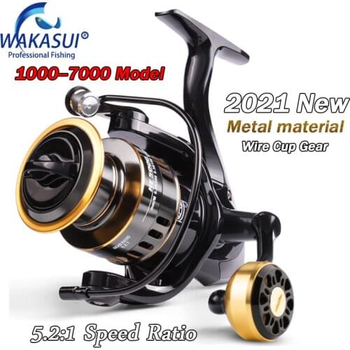 2021New Fishing Reel HE500-7000 Drag 10kg Metal/EVA Ball Grip Spool Spinning Reel Saltwater Reel For Carp Reel Fishing Pesca