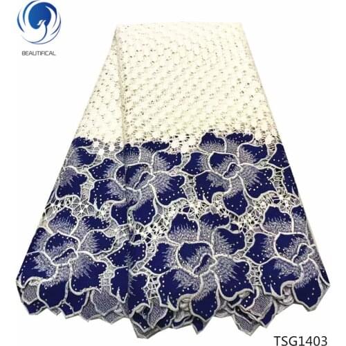 BEAUTIFICAL guipure stones lace fabrics 2019 water soluble cord lace fabrics Lotus design for women dress 5yards/lot TSG14