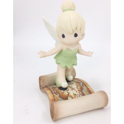 New style Disney Fairy Traveling the World Water Drop Doll Precious Moments Ceramic Craft Decoration Gift AG2398