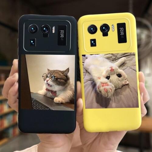 Funny Animals Dog Soft TPU Case For Xiaomi Mi 11 Ultra Case Matte Slim Back Cover mi11 Ultra xiomi Mi 11 Ultra Global Version