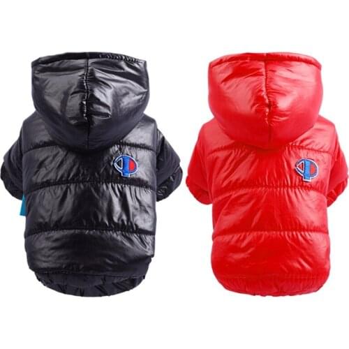 Dog Clothes Winter Warm Pet Dog Jacket Coat Clothing Hoodies Windproof Fashionable Coat For Small Medium Dogs Size XS-XL