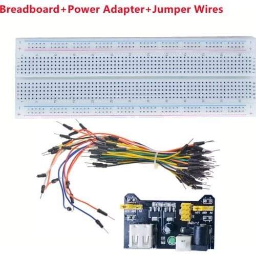 Breadboard MB-102 Point Solderless PCB Mini Universal card Test Bread Board DIY Protoboard for arduino kit + 65 jumper wire