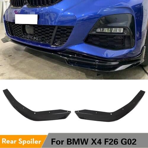 PP Gloss Black Car Front Splitters For BMW 3 Series G20 G21 M Sport 2019 2020 Car Front Bumper Splitters Spoiler