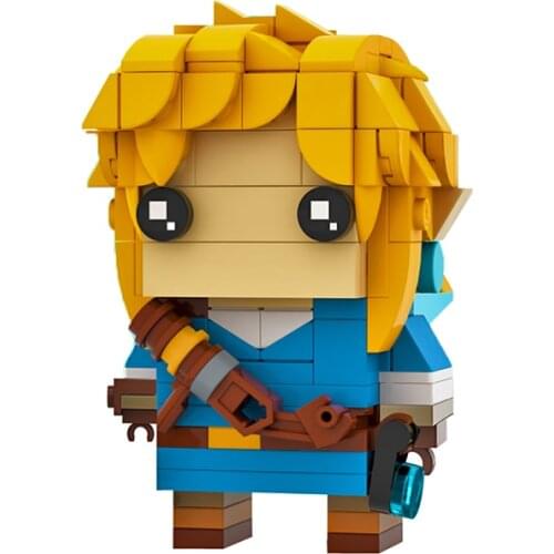 Brickheadz FiguresBreath of The Wild Character Link Model Building Blocks Mini Bricks DIY Idea Toys MOC Children Xmas Gifts