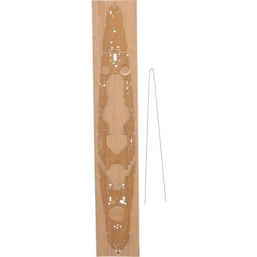1:700 French The Battleship Richelieu Model Wood Deck Upgrade Accessory