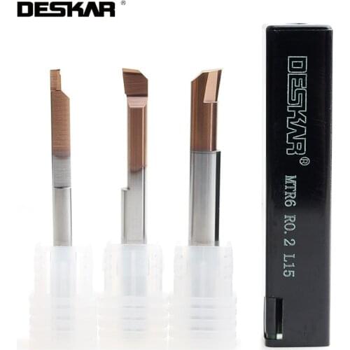 1PC DESKAR MTR3 R0.15 MTR5 R0.2 MTR6 R0.2 L15 MTR4 R0.2 MTR5 R0.2 MTR6 R0.2 L22 CNC Lathe Small Bore Boring Cutter Tool