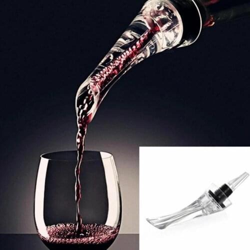 1PCS Home Wine Decanter Red Wine Aerating Pourer Spout Decanter Wine Aerator Quick Aerating Pouring Tool Pump Portable Filter