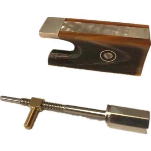 High quality violin frog 5pcs silver mounted violin bow frog 4/4