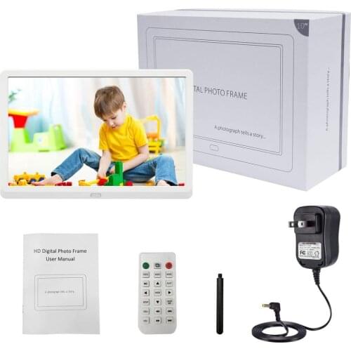 10 Inch LED Digital Photo Electronic Album Frame With Automatic Slideshow And True Color LCD Display Video Playing