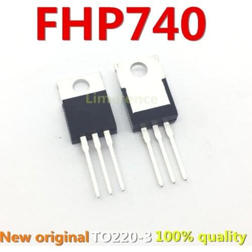 100% nuevo 50 unids/lote original MOSFET FHP740 TO-220 400V 10A Transistor