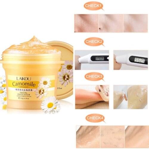 120g Natural Facial Scrub/Go Cutin Removal Face Exfoliating Body Cream Whitening Gel Scrub Cream Smooth Daily Scrub Facial Scrub