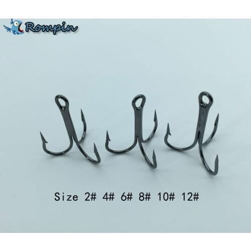 20Pcs Size 2# 4# 6# 8# 10# 12# High Carbon Steel Fishing Hook Fishhooks Durable Pesca Jig Sharpened Treble Hooks Carp Fishing