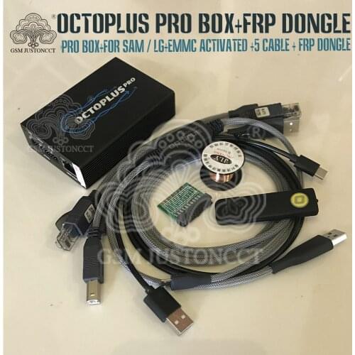 2022 NEW Original Octoplus Pro Box + Cable + Adapter Set+Octoplus FRP Dongle ( Activated forSamsung+ LG + eMMC/JTAG )