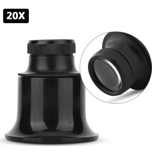 20X Jeweler Watch Repair Magnifier Portable Monocular Magnifying Glass Loupe for Eye Magnifier Lens Watchmakers Jewelry Tools