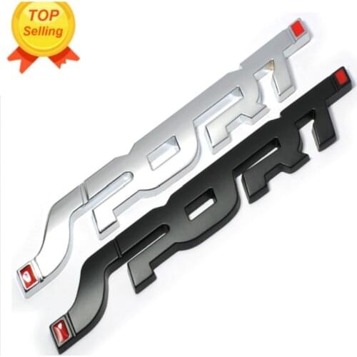 3D Metal Car Trunk Racing SPORT Emblem Badge Decal Sticker For Citroen C4 C5 C3 Picasso Xsara Berlingo Saxo C2 C1 C4L DS3 Xantia