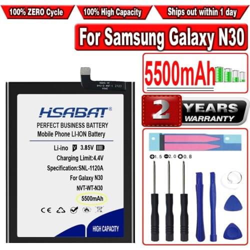 HSABAT 5500mAh NVT-WT-N30 Battery for Samsung Galaxy N30
