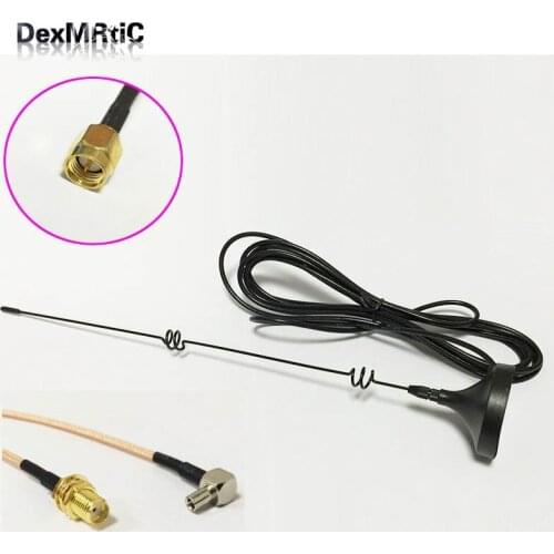 4G 3G antenna 6dbi high gain magnetic base with 3meters cable SMA male+SMA Female to TS9 Male RG316 Cable 15CM