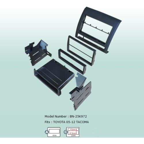 Car Fascias Double Din Audio Panel Frame Dash Kit For Tacoma 2005 2006 2007 2008 2009 2010 2011 2012
