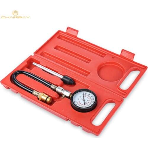 Car Tools G324 Motor Auto Petrol Engine Cylinder Pressure Gauge Diagnostic Tool Compression Tester Set Rapid Type Tester Kit