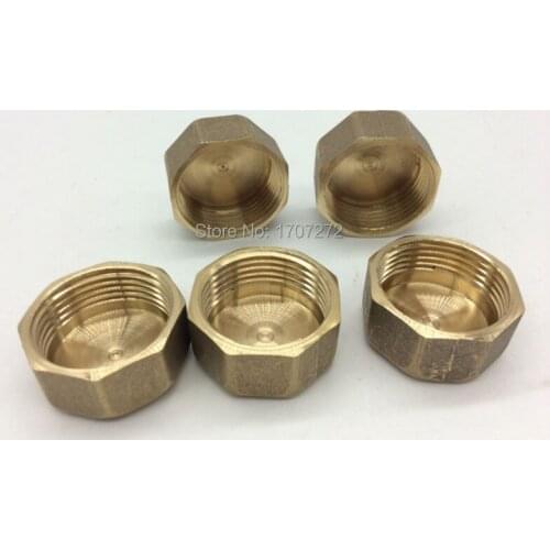 Free shipping 1" female Threaded Pipe Hex Head Brass Plug Pneumatics Hydraulics Fittings, copper fitting, copper plug