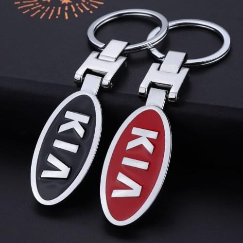1PCS Car Logo metal Keychain Key Chain Key Ring For Kia Sportage 3 4 QL Rio 3 4 K2 Optima Sorento Picanto Ceed Forte Cadenza K9