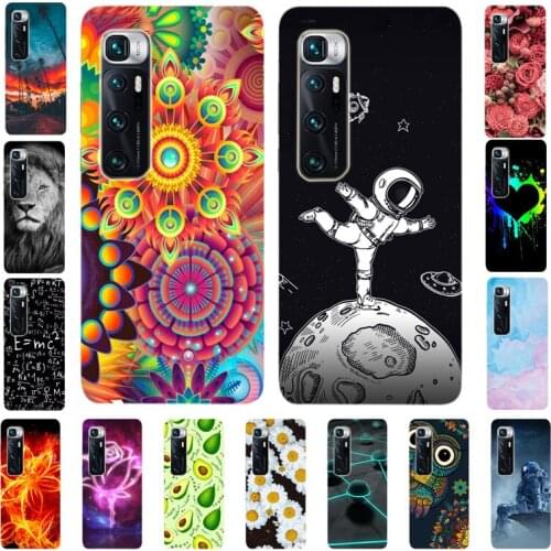 For Xiaomi Mi 10 Ultra Case Silicone Flower Soft Phone Cases For Xiaomi Mi10 Ultra Case TPU Bumper on Xiomi Mi 10 Ultra Cover