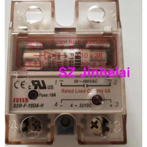 FOTEK SSR-F-10DA-H Authentic original Insurance type solid state relay 90-480VAC 4-32VDC