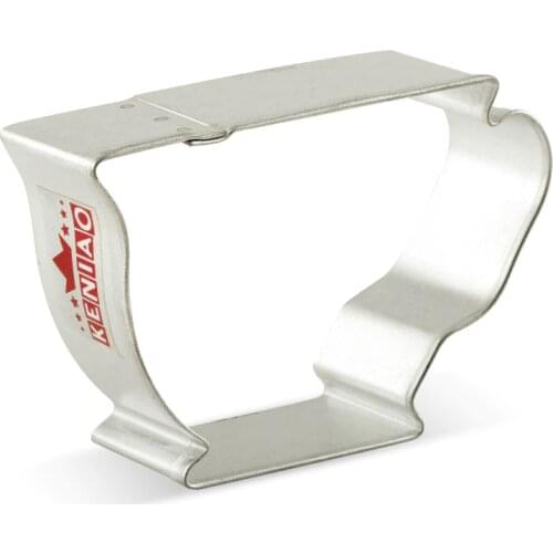 KENIAO Tea Party Cup Cookie Cutter- 9 x 6.2 cm - Biscuit / Fondant / Bread / Pastry Cutters - Stainless Steel