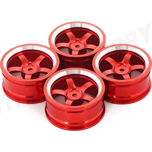 4pcs 1/10 RC Drifting Car Aluminum Alloy Whells Rim for Sakura D4 SC XI HSP 94123 Tamiya 416 T4 HPI Kyosho