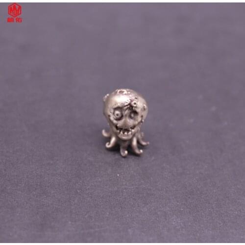 1PCS Outdoor Brass Octopus Knife Beads DIY Paracord Keyring Accessories Climbing Backpack Accessories