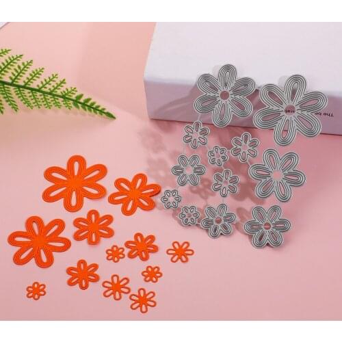 Flower Metal Cutting Dies Scrapbooking DIY Photo Album Card Making Decorative Craft Die Cut Mold Troqueles Stamps Slimline Dies