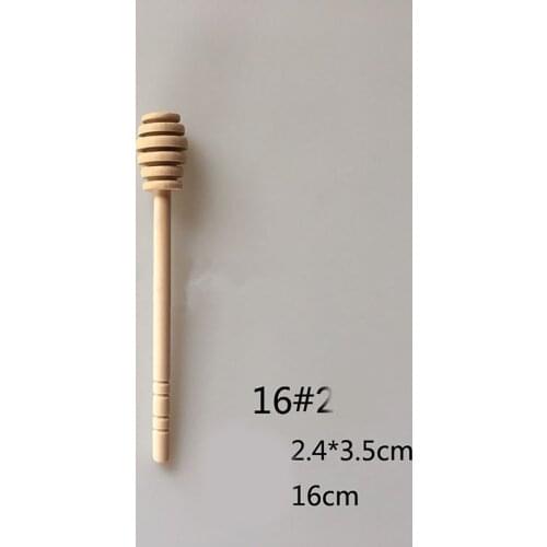 High Quality Mini Wooden Honey Stick Wood Stick Honey Stir Bar Mixing Handle Jar Spoon Honey Spoon Stick Honey Stirring Rod