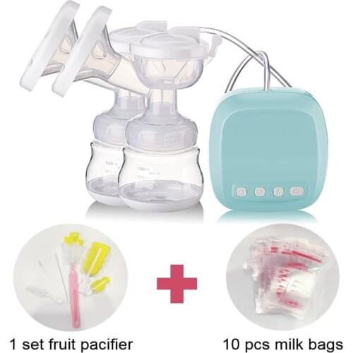 BPA Free Nipple-Suction Milk-Bottle Breast Pump Powerful Double Side Electric Breastfeeding Pump