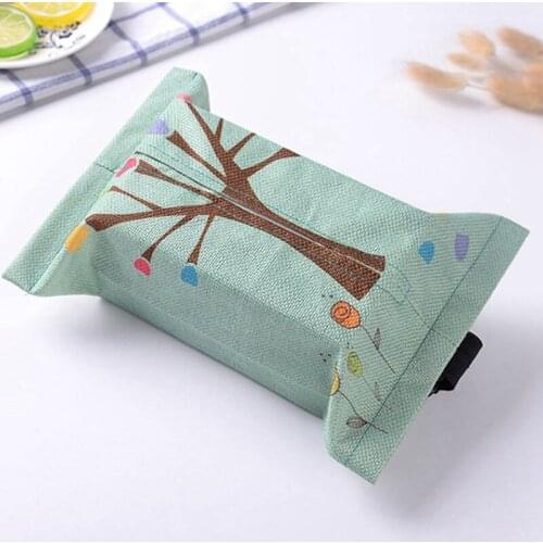 Cartoon Cloth Car Seat Back Hanging Storage Tissue Case Box Container Towel Napkin Papers Bag Holder Box Case