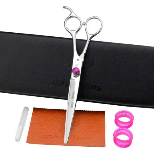 Univinlions 7 Inch Cutting Shears Pet Grooming Scissors For Dog Hair Cutting Scissor Pet Beauty Tools Tijeras Perro Dog Shears