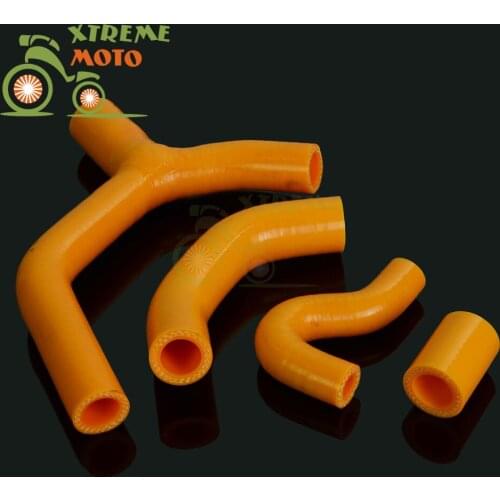Orange Silicone Radiator Cooler Coolant Hose Pipe Kit For KTM 450 EXC-R EXC XCW 2007-2010 07 08 09 10 Motorcycle