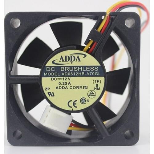 Original AD0612HB-A70GL 6025 6CM 12V 0.23A Power supply cooling fan