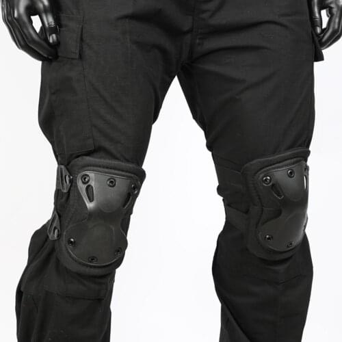 Outdoor Tactical Knee Protector Paintball Airsoft Hunting protective Pad War Riding gear Protector Elbow Knee Game Military J0E3