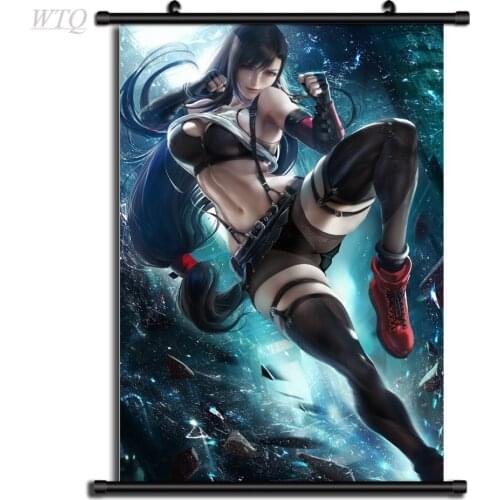 Anime Posters Final Fantasy Vii Tifa Retro Poster Canvas Painting Wall Decor Wall Art Picture for Living Room Decor Home Decor