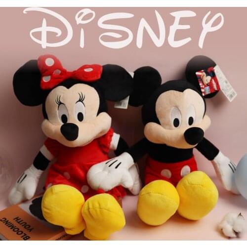 50cm Mickey Mouse Minnie Plush Dolls Animal Stuffed Toys Disney Princesses Movies Birthday Christmas Gift For Kids To Girlfriend
