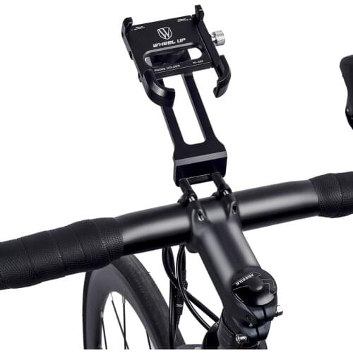 Adjustable Rotatable Aluminum Alloy Bike Handlebar Smartphone Holder Rack Bicycle Mobile Phone Extension Support Mount Bracket