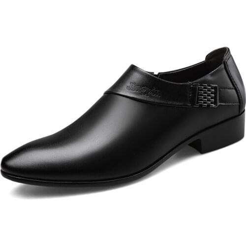 Mens Luxury Wedding Shoes Leather Elegant Business Shoes Mens Dress Shoes for Men 2020 Zapatos Plateado Hombre Schoenen Mannen