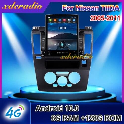 Xdcradio 10.4 INCH Tesla Style Vertical Screen Android 10 For Nissan TIIDA Car Radio Multimedia Player GPS Navigation 2014-2017