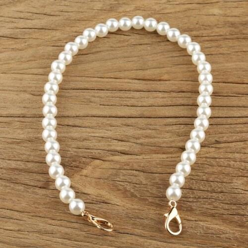 30-120cm Imitate Pearl Bag Strap Women Shoulder Handbag Tote Purse Pearl Chain Handles Charming Bag Parts Accessories Chain