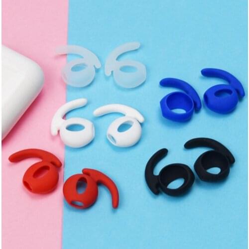 1 Pair Silicone Antislip Ear Cover Hook Earmuffs for AirPods In-ear Earphone Earbuds Ear tips Cover Cap for wireless Earphone