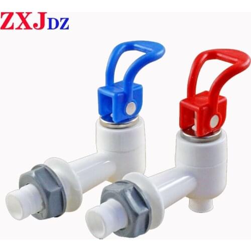 1 pair Drinking fountain faucet Water dispenser faucet Water dispenser switch hot and cold water mouth piano key press type