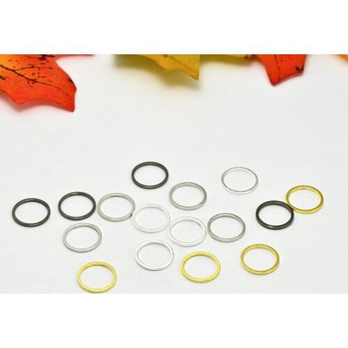 11 * 1 * 1mm geometric earrings pendant round copper circle round copper closed loop DIY jewelry accessories