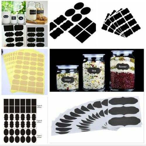 36 Pcs/set Creative Chalkboard Blackboard Chalk Board Stickers Diary Memo Decals Craft Labels Tags Learning Marker Stickers