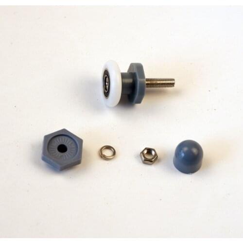 4PCS Shower Room Sliding Door Single Grey Wheel Bathroom Plastic Pulley Shower Room Accessories Door Rollers