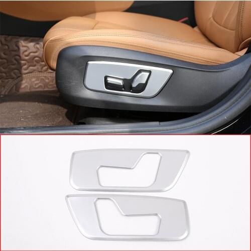 ABS Car Front Row Rear Row Seat Adjusting Switch Knob Panel Cover Decoration Sticker For BMW 5 Series G38 2018-2021 Accessories